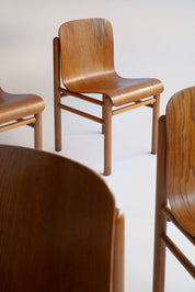 Italian Dining Chairs in Bentwood (Set of 4)