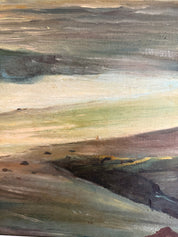 Vintage Seascape Oil Painting 1980s