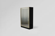Display Cabinets Brass & Glass 1970s France Set of 3