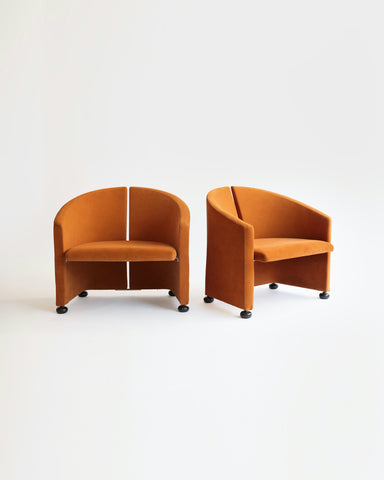 Armchairs Saporiti Style 1970s Italy (set of 2)