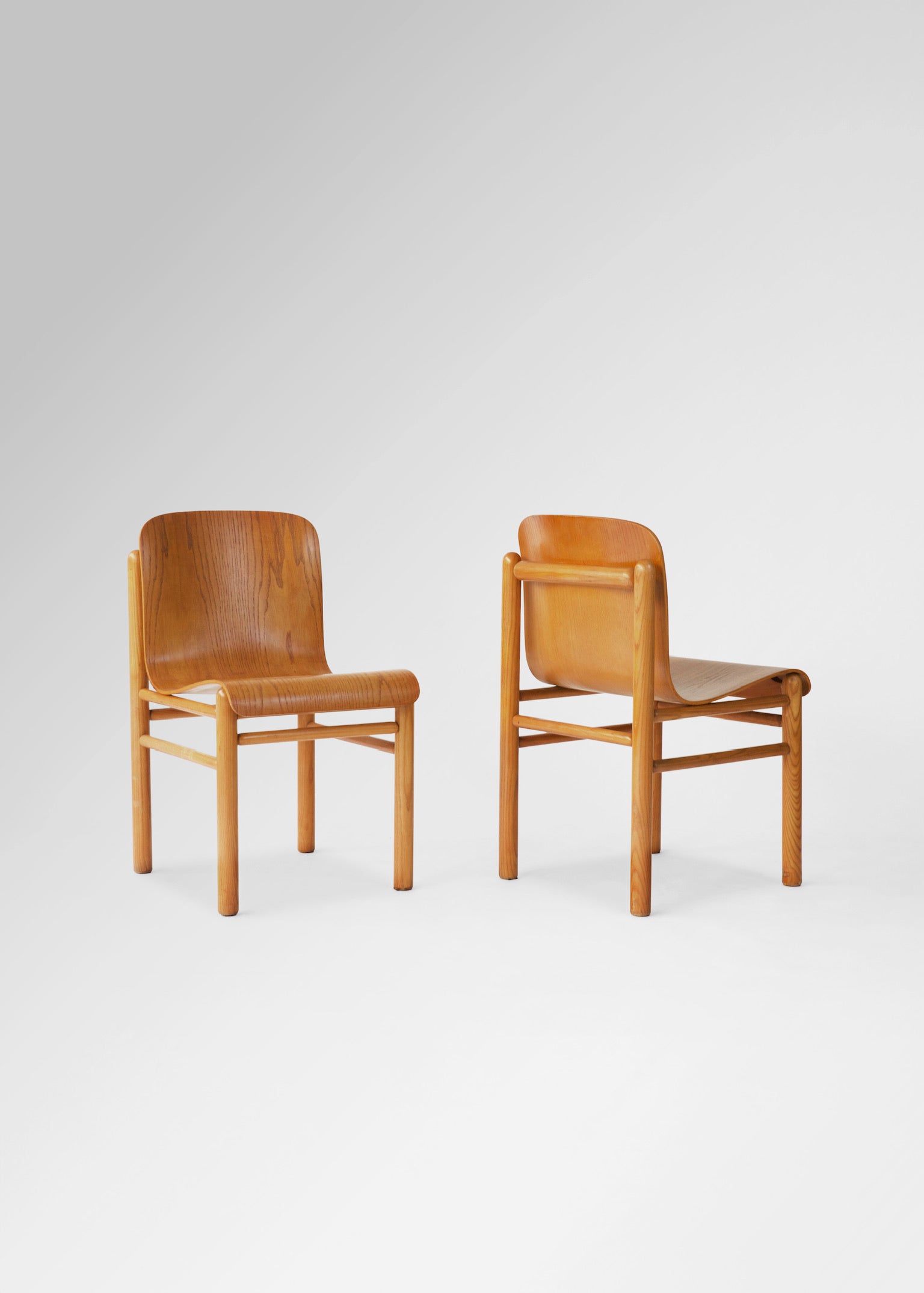 Mid-Century Bentwood Dining Chairs 1960s–1970s Italy Set Of 4