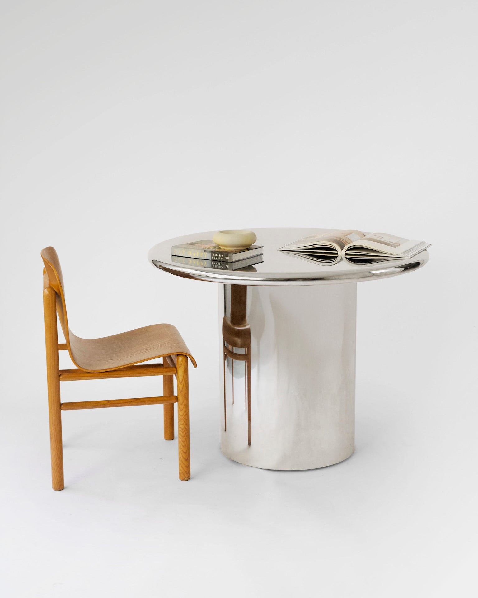 Marx Round Chrome Dining Table