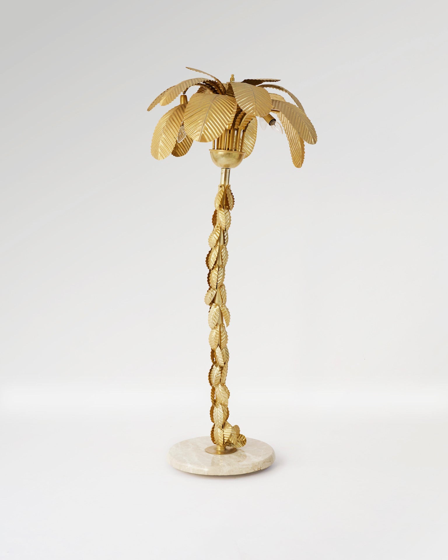 Hollywood Regency Palm Lamp, c. 1970s