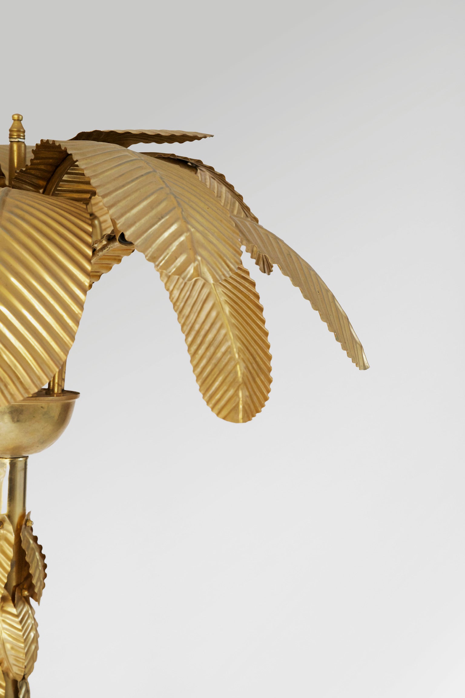 Hollywood Regency Palm Lamp, c. 1970s