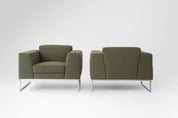 Vintage Olive Modern Lounge Armchairs 1970s Set of 2