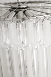 Lucite Hexagonal Prism Chandeliers 1970s–1980s Belgium Set of 2