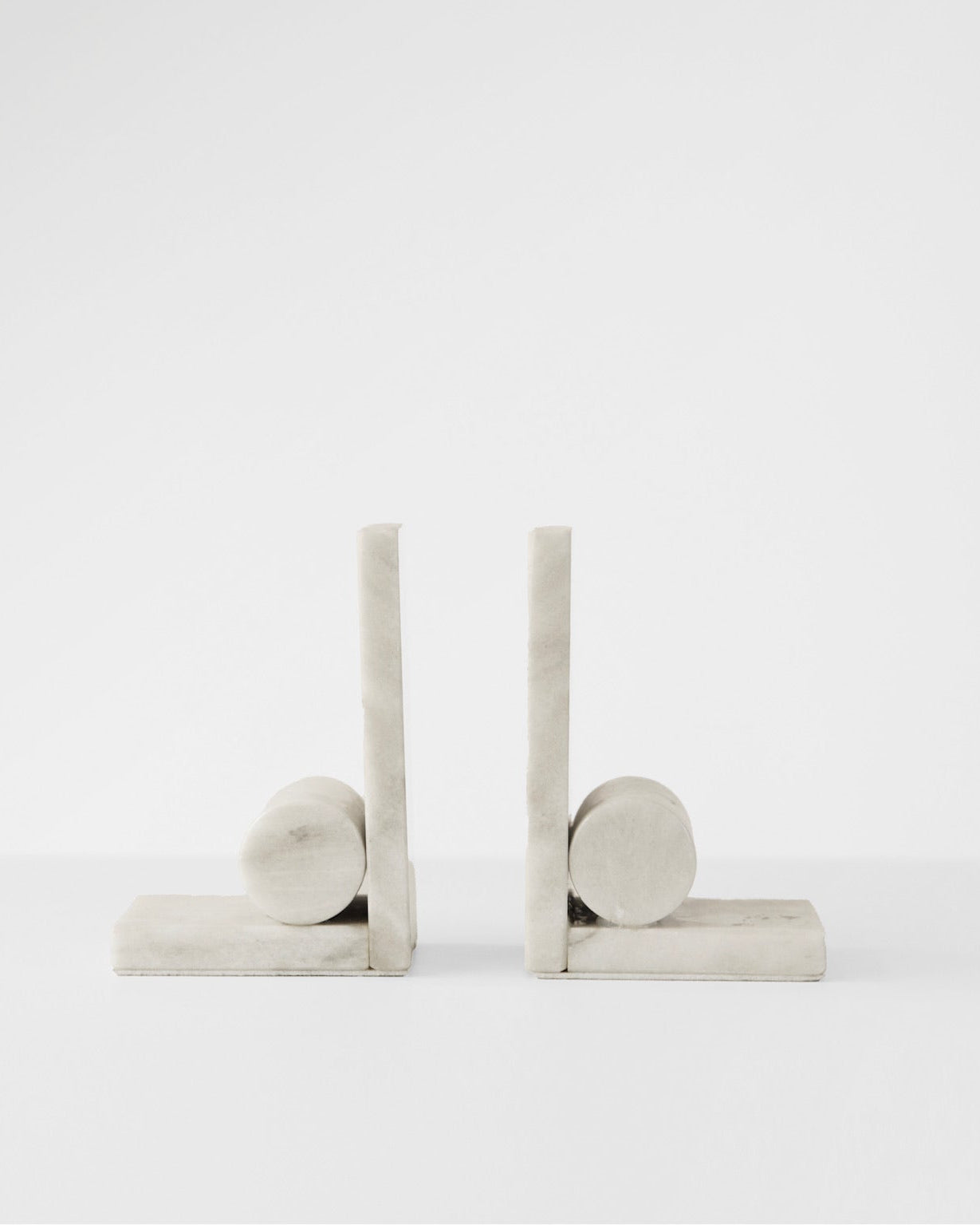 White Marble Book Stands Set Of 2