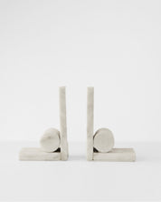 White Marble Book Stands Set Of 2