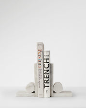 White Marble Book Stands Set Of 2