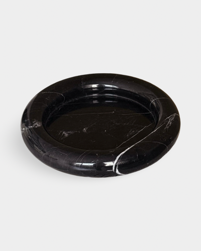 Black Marble Dish 1970s by UP&UP