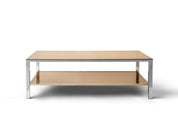 Vintage Chrome & Smoked Glass Coffee Table