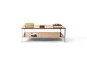 Vintage Chrome & Smoked Glass Coffee Table