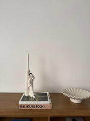 Vintage Art Deco Pierrot Porcelain Candle Holder 1960s–1970s