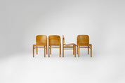 Mid-Century Bentwood Dining Chairs 1960s–1970s Italy Set Of 4