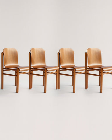 Italian Dining Chairs in Bentwood (Set of 4)